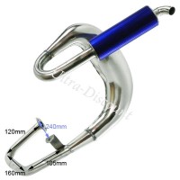 Tubo de escape para patinete a motor (AZUL) Bilder 2