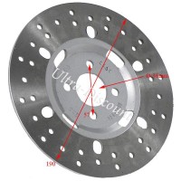 Disco de freno trasero para quad Shineray 200cc (STIIE)