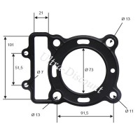 Junta de culata para motor de quad shineray 300cc (XY300ST-5E) Bilder 1