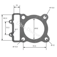 Junta de cilindro para motor de Shineray 300cc (XY300ST-5E) Bilder 1