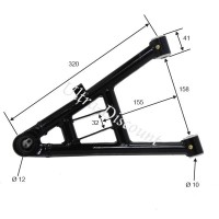 Trapecio de suspensión inferior dcho. quad 250cc STXE 320mm despues 2008