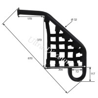 Parrilla reposapies derecha para Quad Shineray 250cc ST-9E