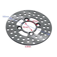 Par de discos de freno delanteros para quad Shineray 200cc (XY200ST-6A)