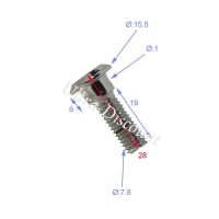 Tornillo de fijación de disco para quad Shineray 250cc (28 mm)