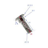Tornillo de fijación de disco para quad Shineray 300cc (28 mm) Bilder 1