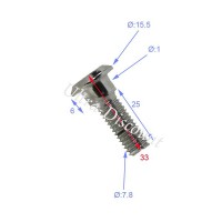 Tornillo de fijación de disco para quad Shineray 250cc (33 mm)