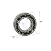 Cojinete de motor para quad Shineray 250cc ST-9E - STIXE (Ø:55 - 6006)