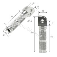 Reposapies tuning CNC para Dax (tipo 2)