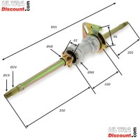 Puente trasero completo Quad Bashan Bashan 200cc (BS200S-7) Bilder 1