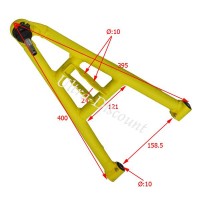 Trapecio de suspensión delantera izquierdo para quad Bashan BS250AS-43