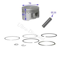 Kit de pistón Pit Bike 250cc (tipo 3) Bilder 1