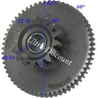 Piñón doble de arranque para Quad Bashan 200cc (BS200S-7) Bilder 1