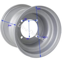 Llanta trasera para quads JYG 200cc (18x9.5-8) 200mm