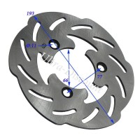 Disco de freno para scooter Baotian BT49QT-12 (193 mm)  Bilder 1