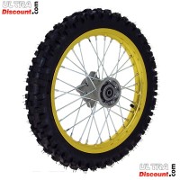 Rueda DEL. 14'' ORO para Pit bike AGB29