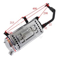 Tubo de escape para scooter chinas 125cc (tipo 2) Bilder 1 Tubo de escape para scooter chinas 125cc (tipo 2) Bilder 1