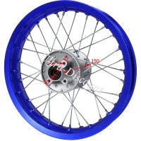 Llanta trasera Pit Bike 14'' AZUL (tipo 1) Bilder 2