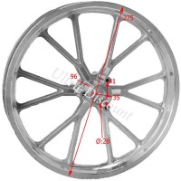 Llanta  trasera para mini cross (10'', tipo 2) Bilder 1