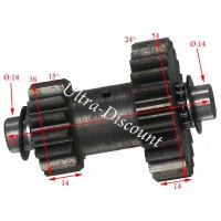 Piñonería de marcha atrás quad Bashan 300cc BS300S-18 Bilder 1