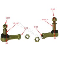 Tirantes de dirección con rótulas para quad Shineray 200cc (XY200ST-6A) Bilder 1