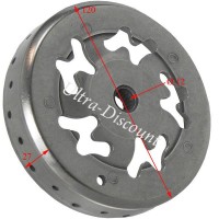 Campana de embrague ventilada-ligera Scooter Chinois 50cc- 2 tiempos Bilder 1