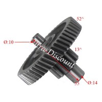 Piñón intermediario transmisión scooter china (52 dientes - tipo 2) Bilder 1