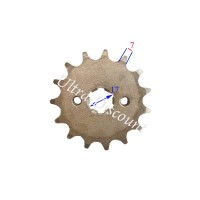 Piñón de 12 dientes Pit Bike (428 - Ø:17mm)