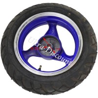 Rueda trasera completa para Scooter Jonway (Azul)