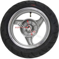 Rueda trasera completa para Scooter chinas (Alu - tipo 2) Bilder 1