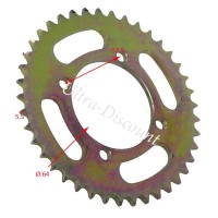 Corona reforzada de 37 dientes Pit Bike (modelo 5, paso 420)