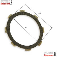 Disco de fricción de embrague para quad BASHAN BS250S-11B