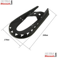 Protector de cadena negro para minimoto cross