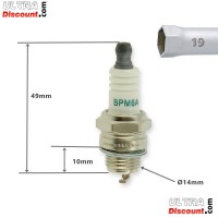 Bujía BPM6A para Recambios para mini quads