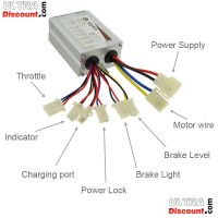 regulador de intensidad regulable Mini Quad 36V 350W