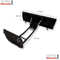 Cuchilla para nieve de acero de 120 cm x 38 cm para Shineray 250 ST5