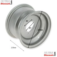Llanta delantera quad 200cc (19-7.00-8) 136mm Bilder 1
