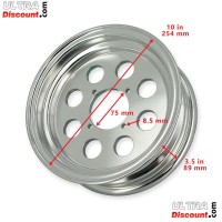 Llanta de aluminio para Monkey - Gorilla 50cc a 125cc (3.50x10) type2 Bilder 1
