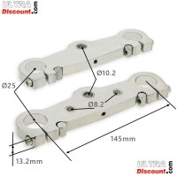 Horquilla para minimotos Supermotard (145mm) plata Bilder 1