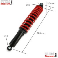 Amortiguador trasero para quad Shineray 250ST-9C (Rojo-Negro)