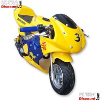Minimoto 49cc Alta calidad amarillo y azul