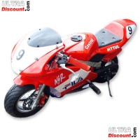 Minimoto 49cc Alta calidad rojo y blanco Bilder 2