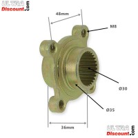 Soporte de corona Ø30 para Shineray 150 STE