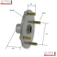 Maza de rueda trasera Shineray 250cc STXE tipo 3