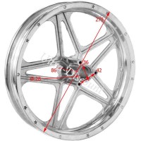 Llanta  trasera para mini cross (10'', tipo 1 ) Bilder 1