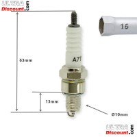 Bujía de origen para Baotian BT49QT-11