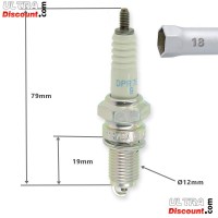 Bujía NGK DPR7EA9 para quad Shineray 250ST-9C