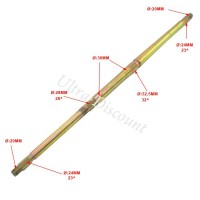 Árbol de trasnmisión quad Shineray 200cc STIIE (30 mm) Bilder 2