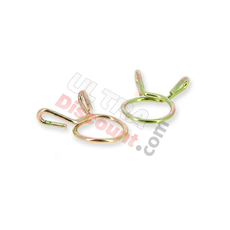 Lote de 2 abrazaderas 8mm para macarrones de Quad Bashan 200cc (BS200S-7), Piezas quad Bashan 200cc BS200S7