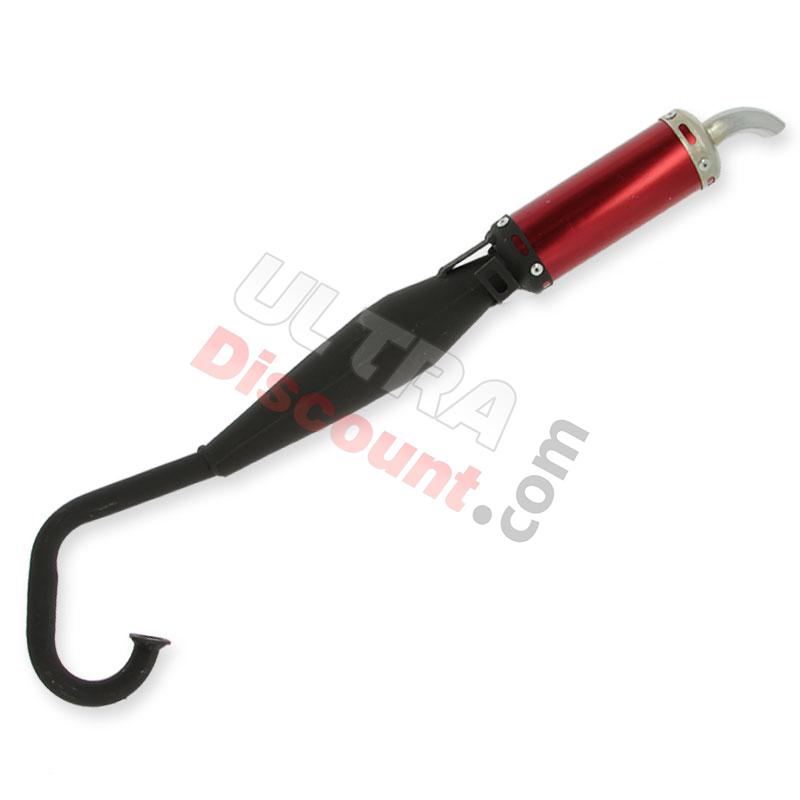 Tubo de escape Tuning ROJO (tipo 2), Recambios minimotos Tubo de escape Tuning ROJO (tipo 2), Recambios minimotos
