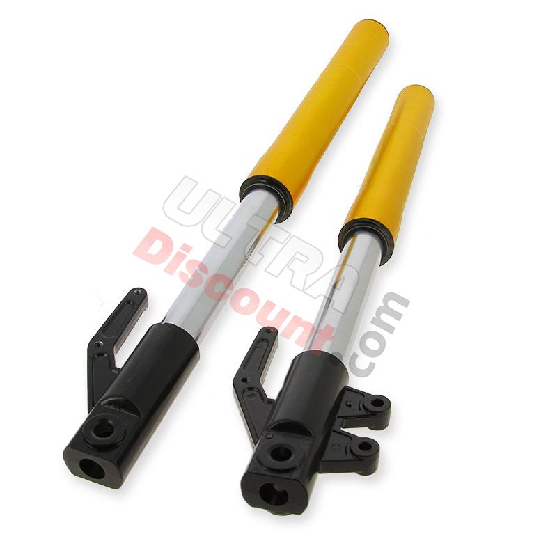 Piernas de horquilla para Dirt Bike Oro (650mm), Recambios para Pit Bike